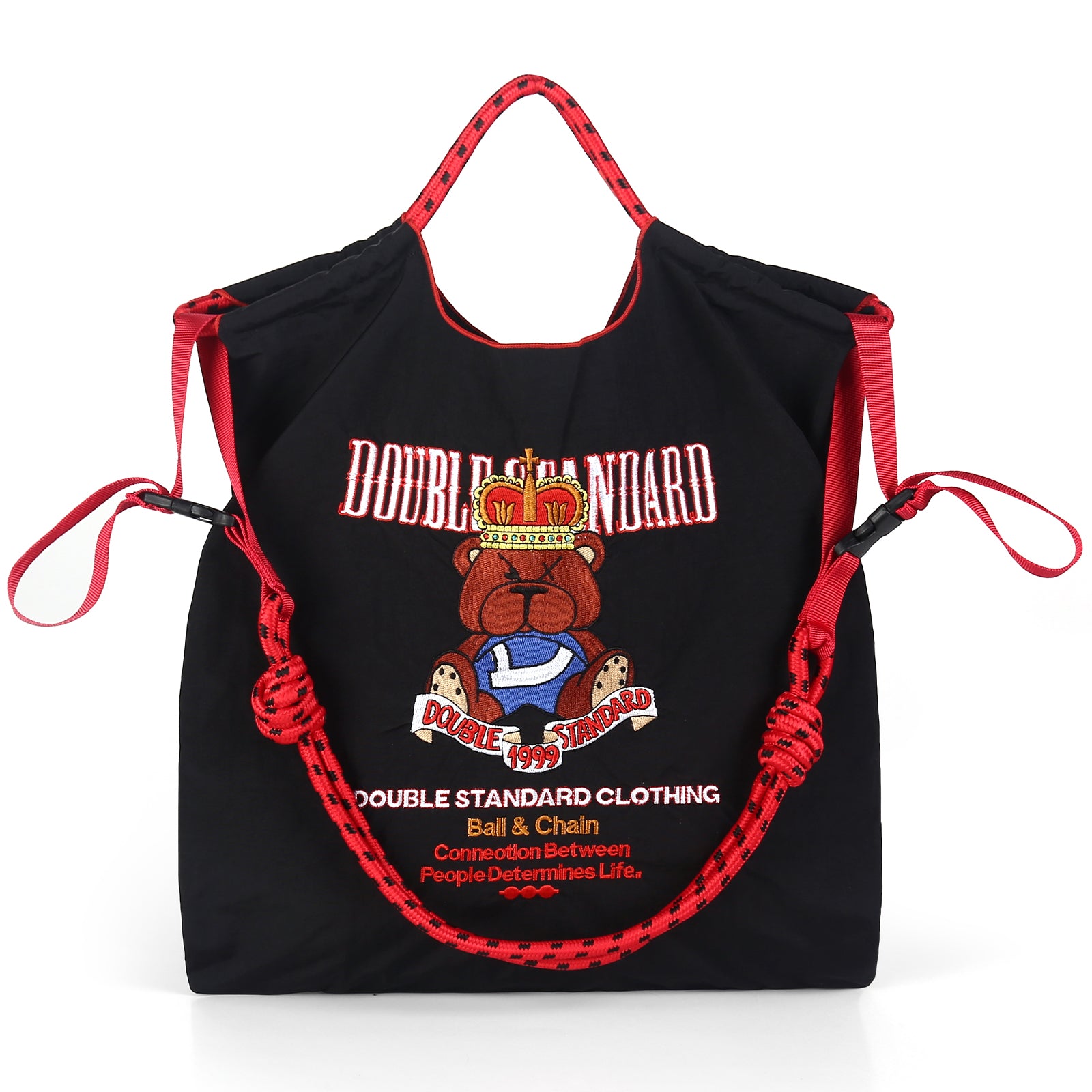 Ball&Chain Women's Fashion Handbag Embroidered Nylon Handbag Designed for Travel, Beach, and Birthday Shopping Bags(M)