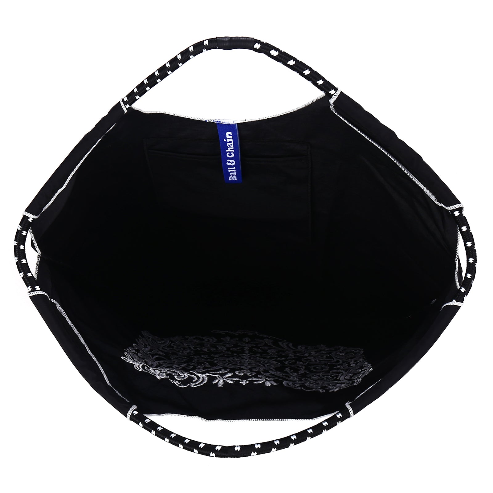 Ball&Chain Nylon Tote Bags Personalized Birthday Gift for Women,Personalized Present Bag,Crossbody Bag Shoulder Bag(M)
