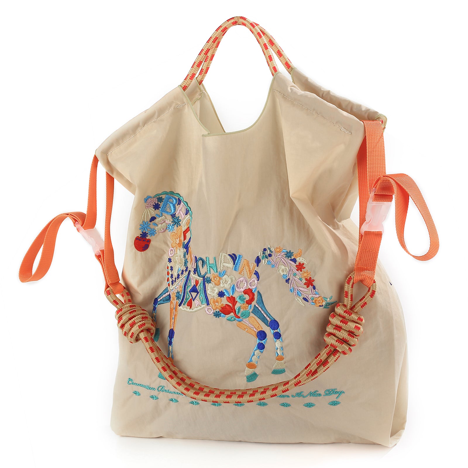 Ball&Chain Women's The Large Tote Bag Nylon Aesthetic Tote Bag(L)
