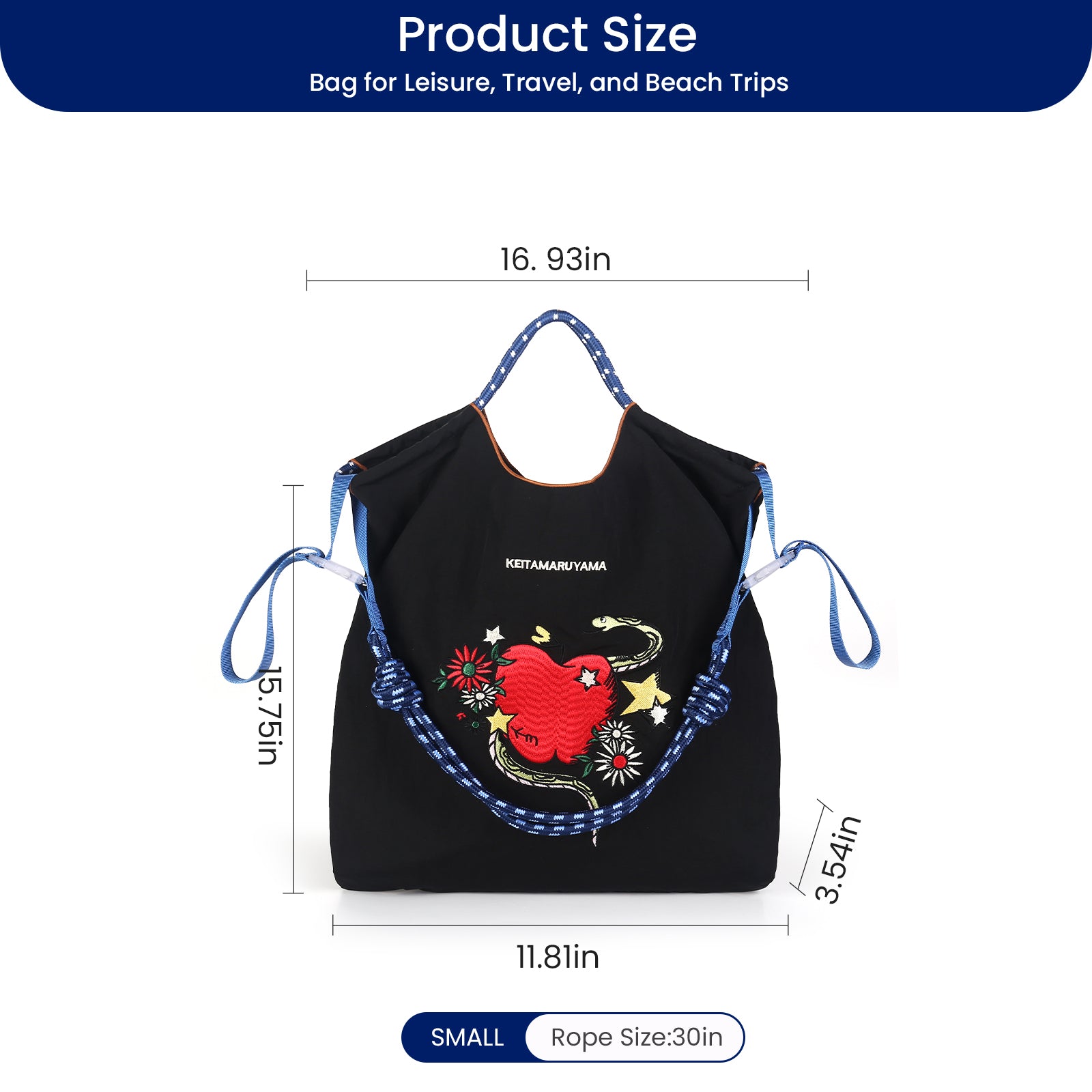 Ball&Chain Women's The Large Tote Bag Nylon Aesthetic Tote Bag for Shopping Bags(M)