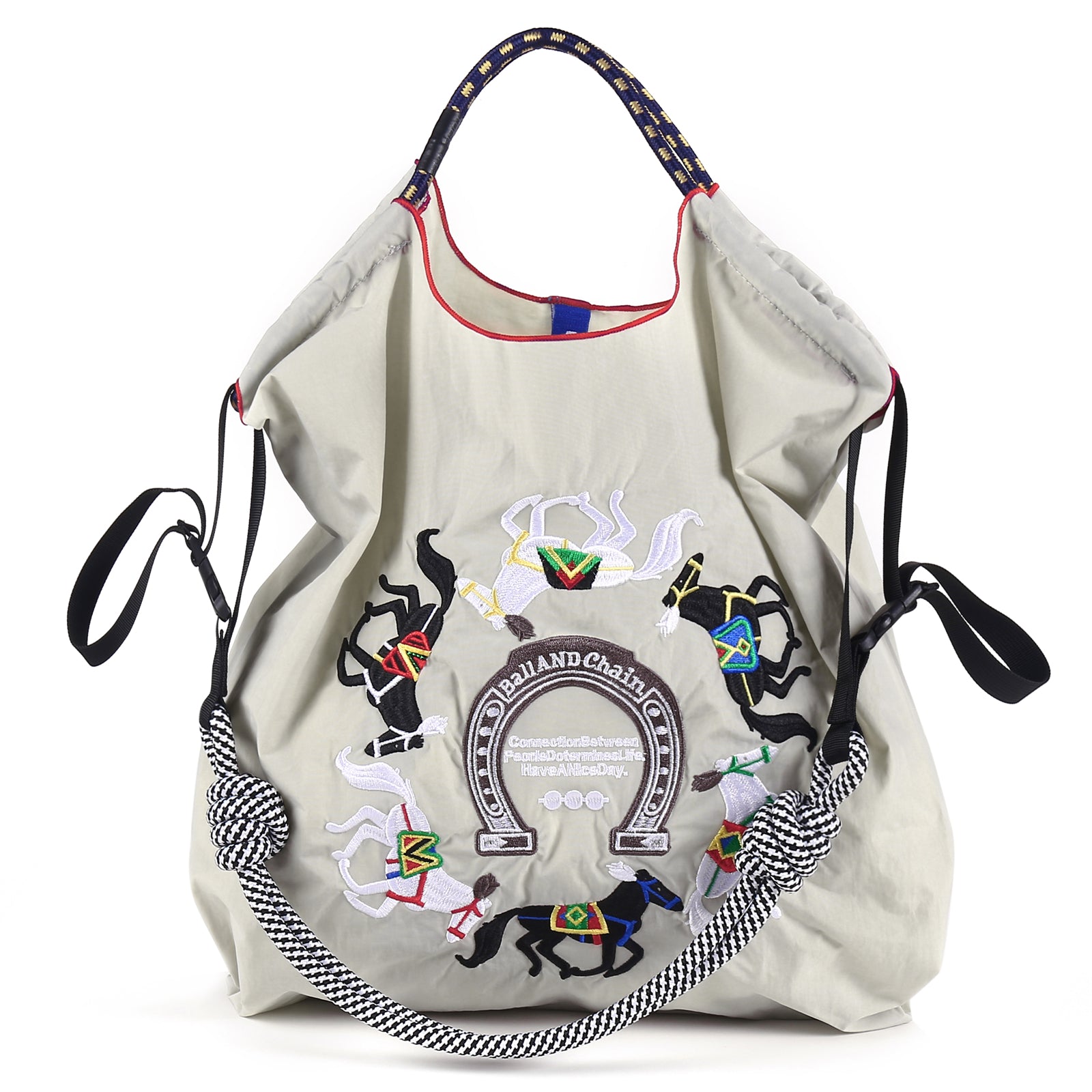 Ball&Chain Tote Bag for Women,Travel Shoulder Bag Large Shoulder Bag Top Handle Handbag for Travel, Work(L)