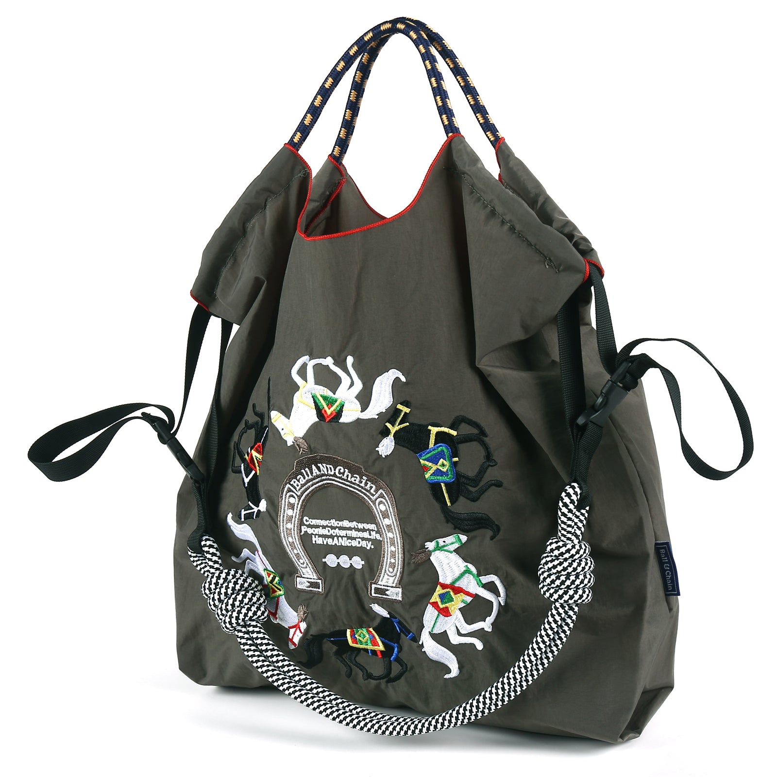 Ball&Chain Tote Bag for Women,Travel Shoulder Bag Large Shoulder Bag Top Handle Handbag for Travel, Work(L)