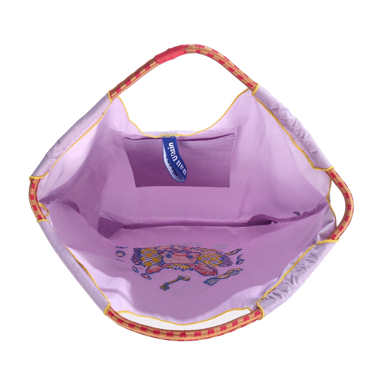 Ball&Chain Embroidery Tote Bag for Women, Foldable Tote Bag Large Shoulder Bag Top Handle Handbag for Travel, Work(M)