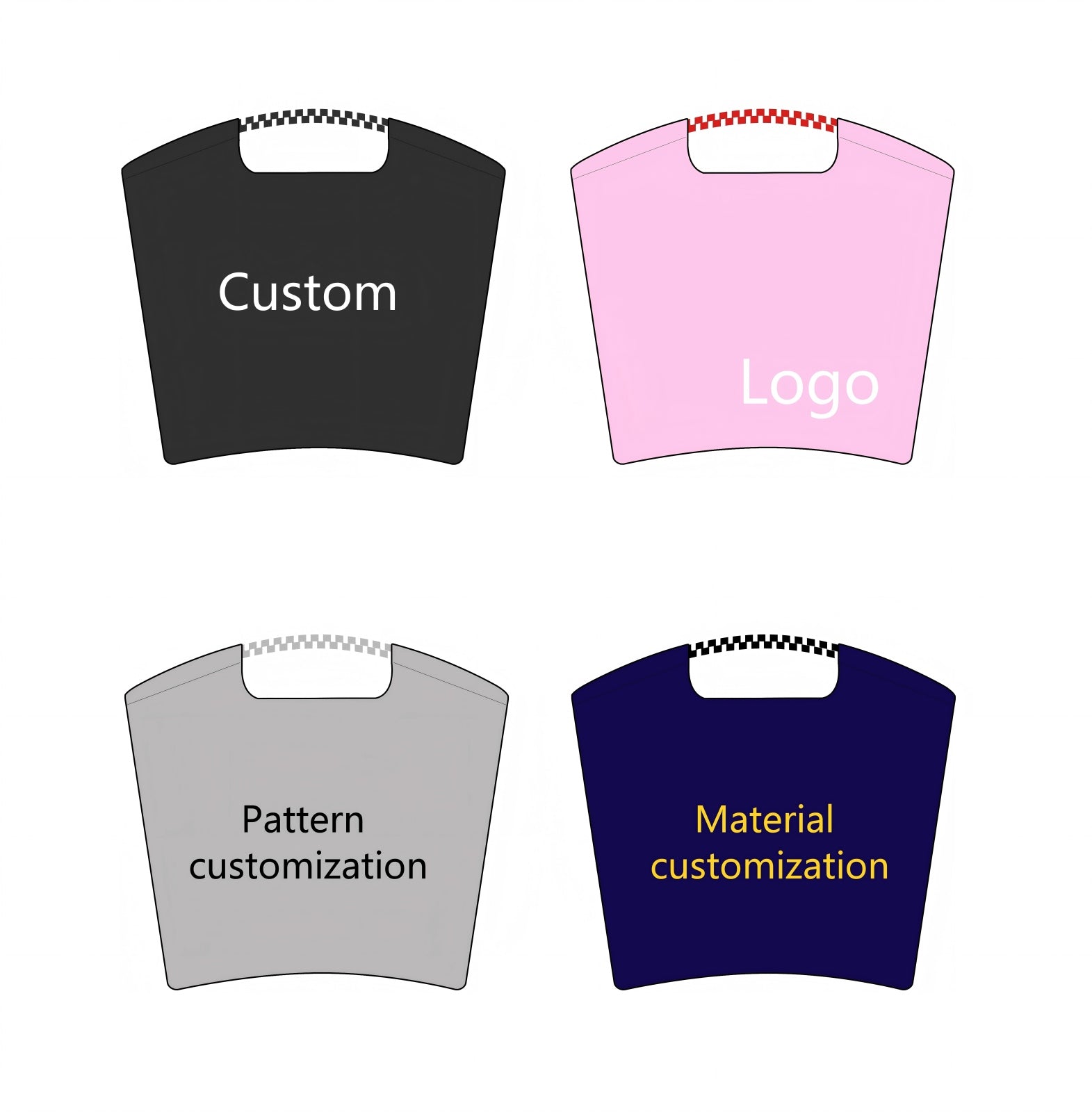 Custom Rope Handle Tote Bag - Bulk MOQ 500 | Customizable Color, Size & Printable Design