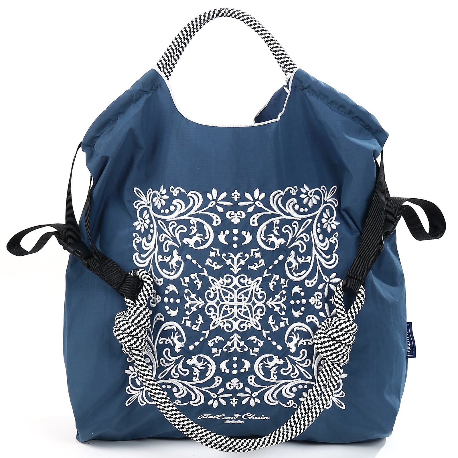 Ball&Chain Nylon Tote Bags Personalized Birthday Gift for Women（L）