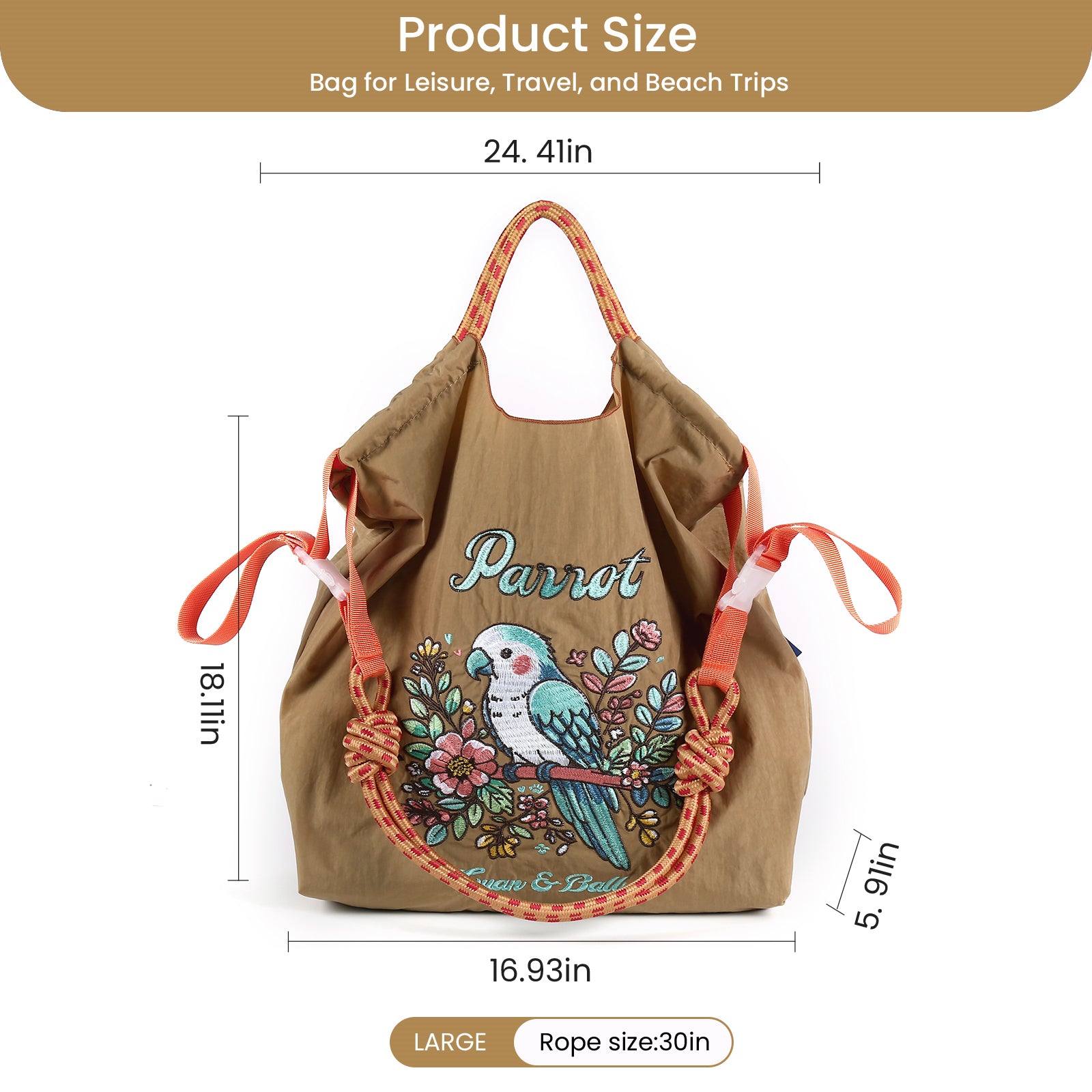 Guan&Ball Nylon Tote Bag for Women，Nylon Tote Bag,Everyday Bag Handbags for Work Beach Gym