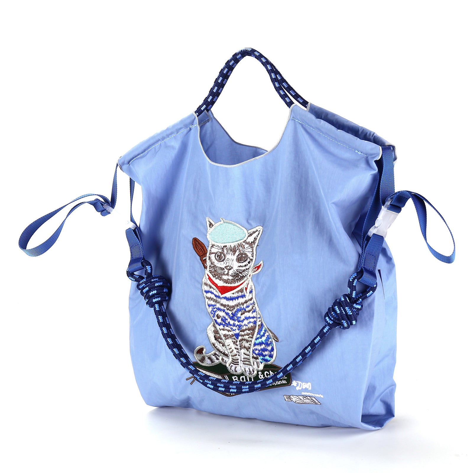 Ball&Chain Embroidery Tote Bag Women Work Bags Crossbody Bag Purse for Women（L）