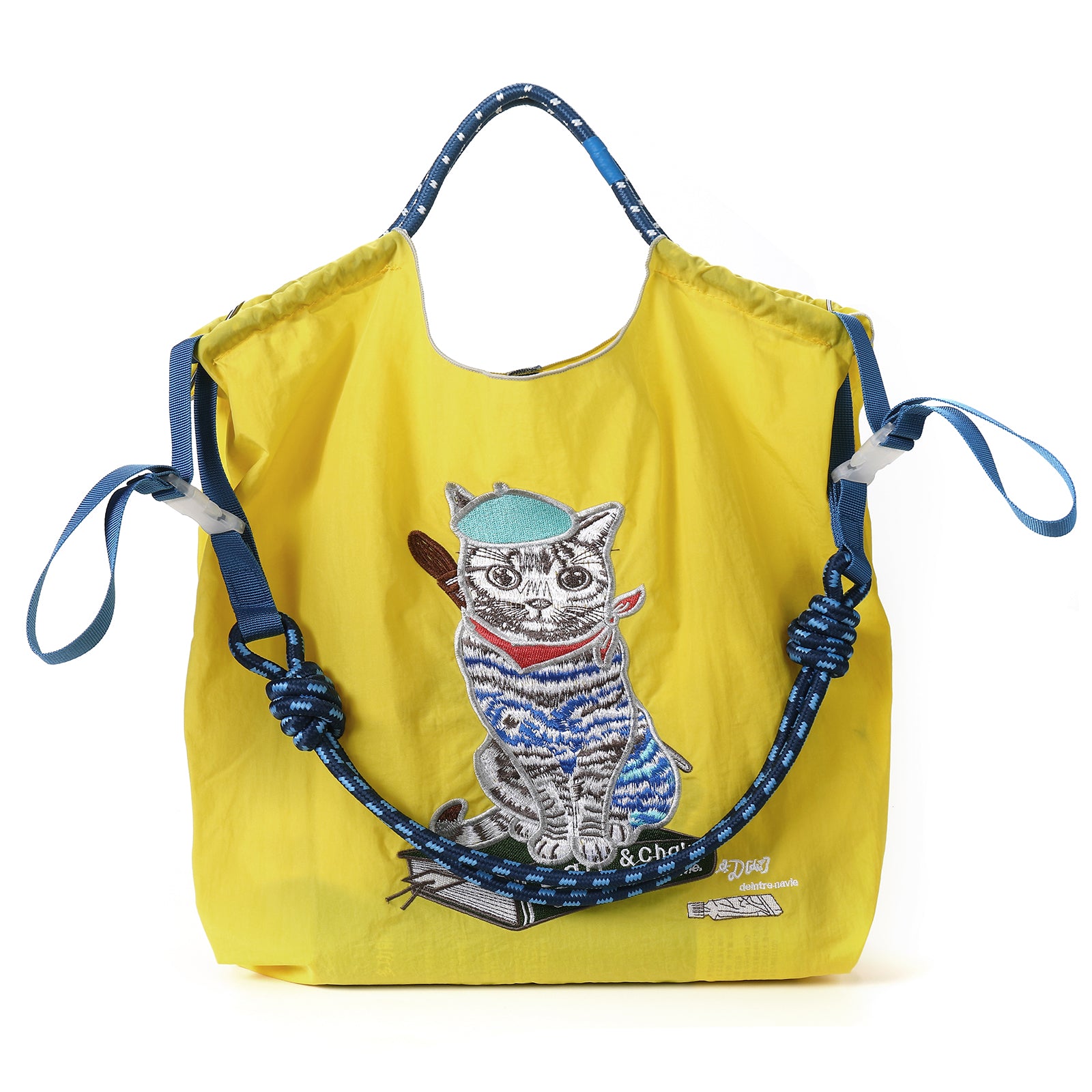 Ball&Chain Embroidery Tote Bag Women Work Bags Crossbody Bag Purse for Women（L）