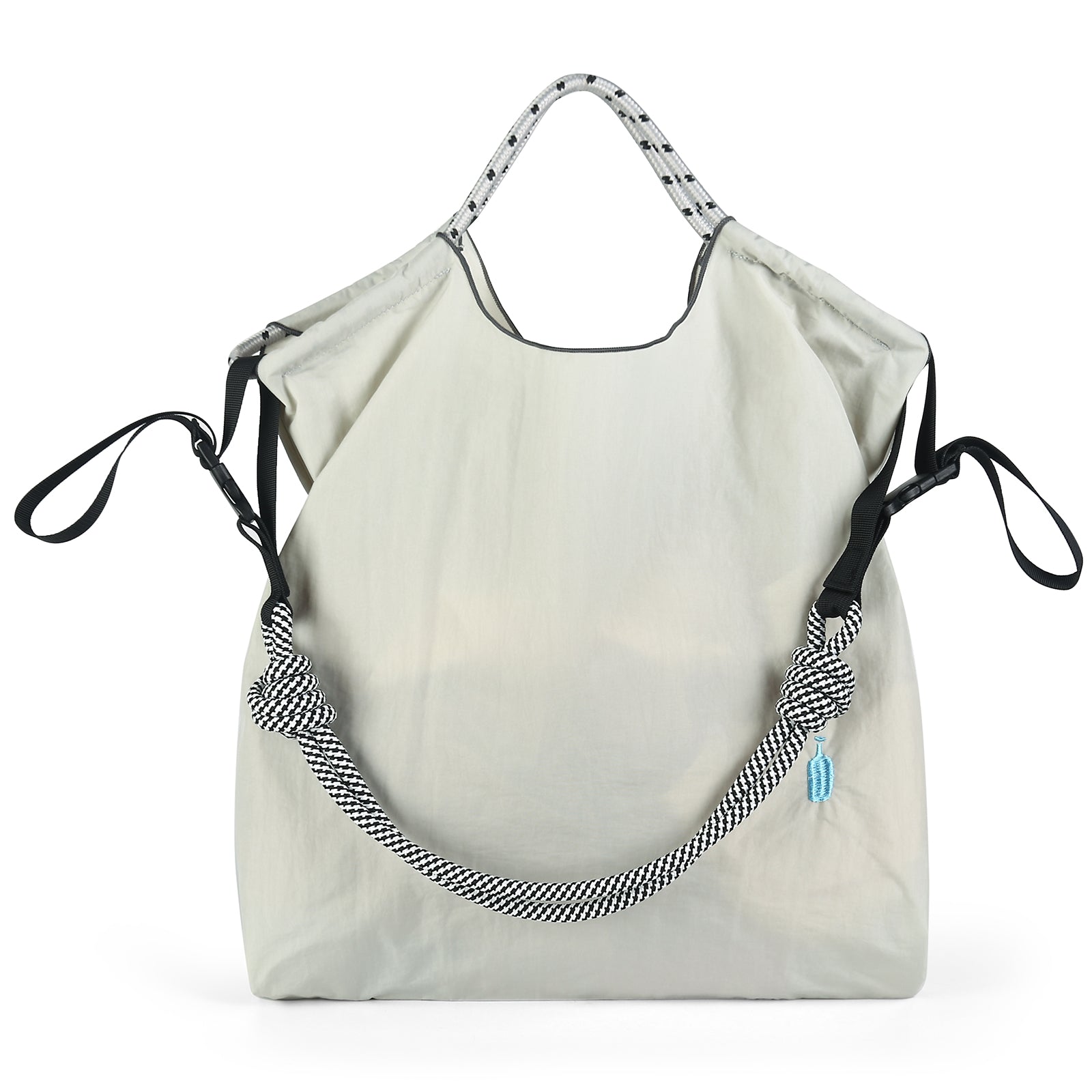 Ball&Chain Stylish Women's Reusable Shopping Bag for Leisure, Travel, and Beach（L）
