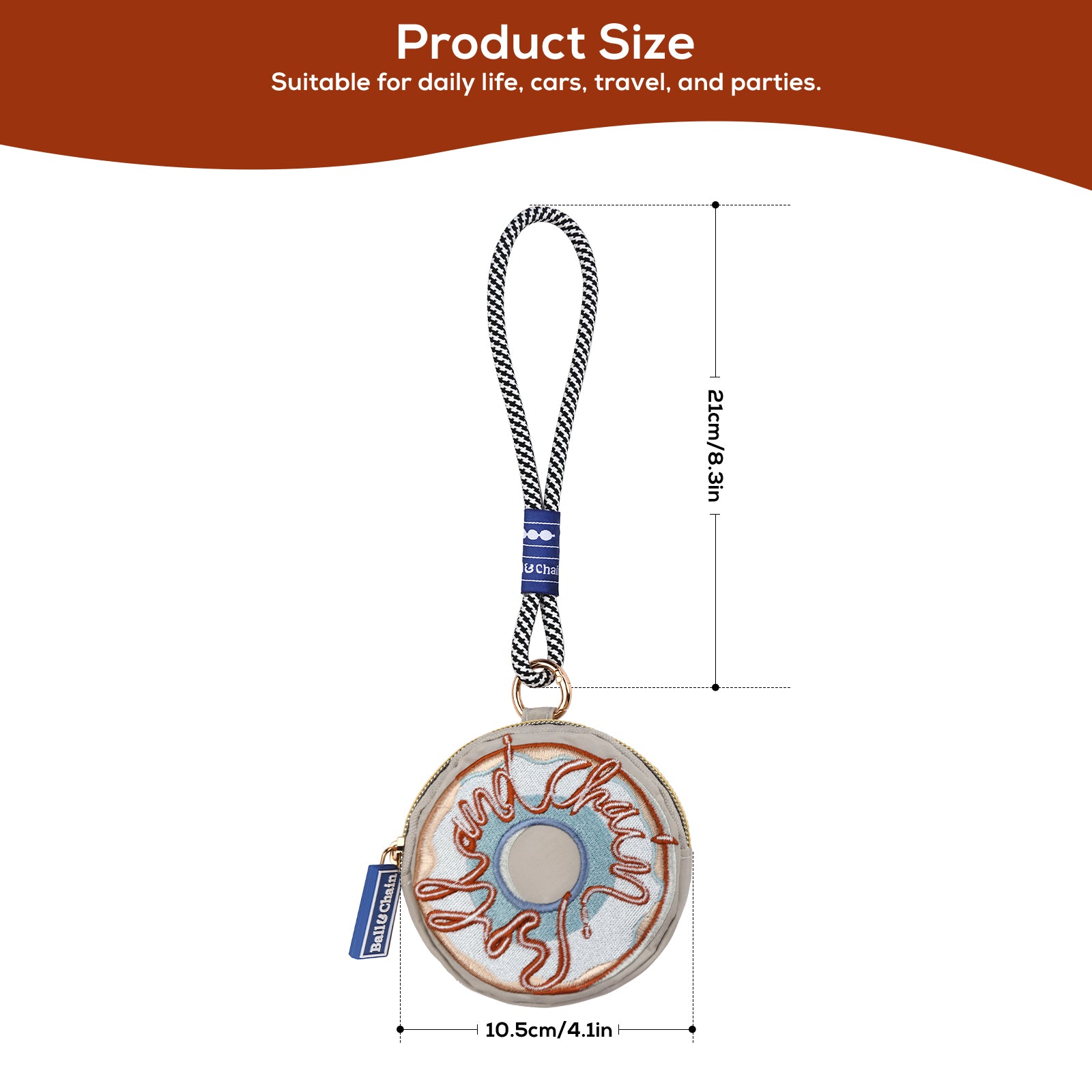 Ball&Chain Zero wallet, exquisite and compact small change storage, essential for travel with zero wallet