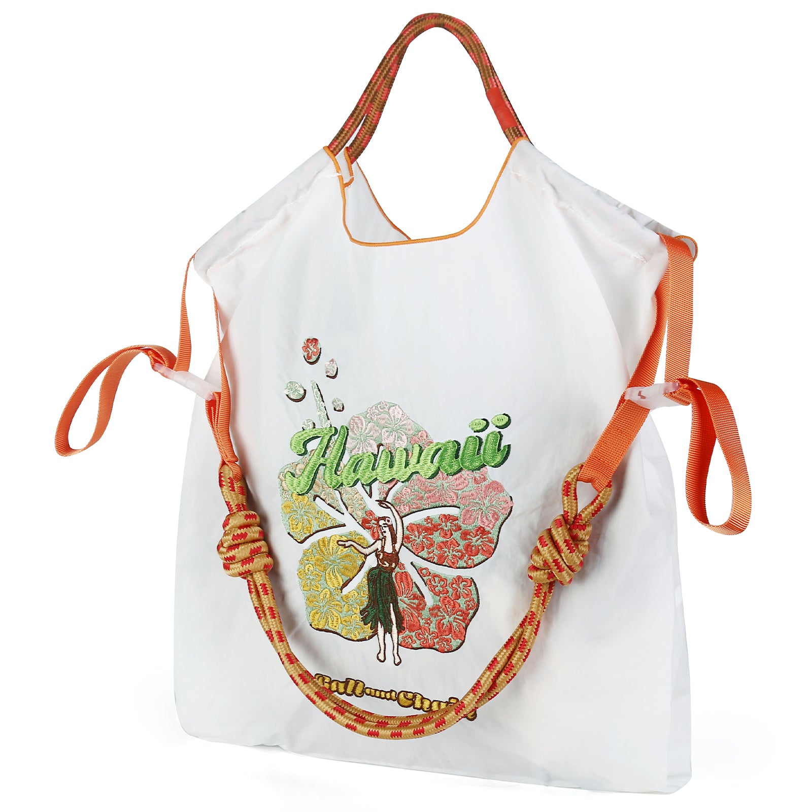Ball&Chain Embroidery Tote Bag for Women（L）