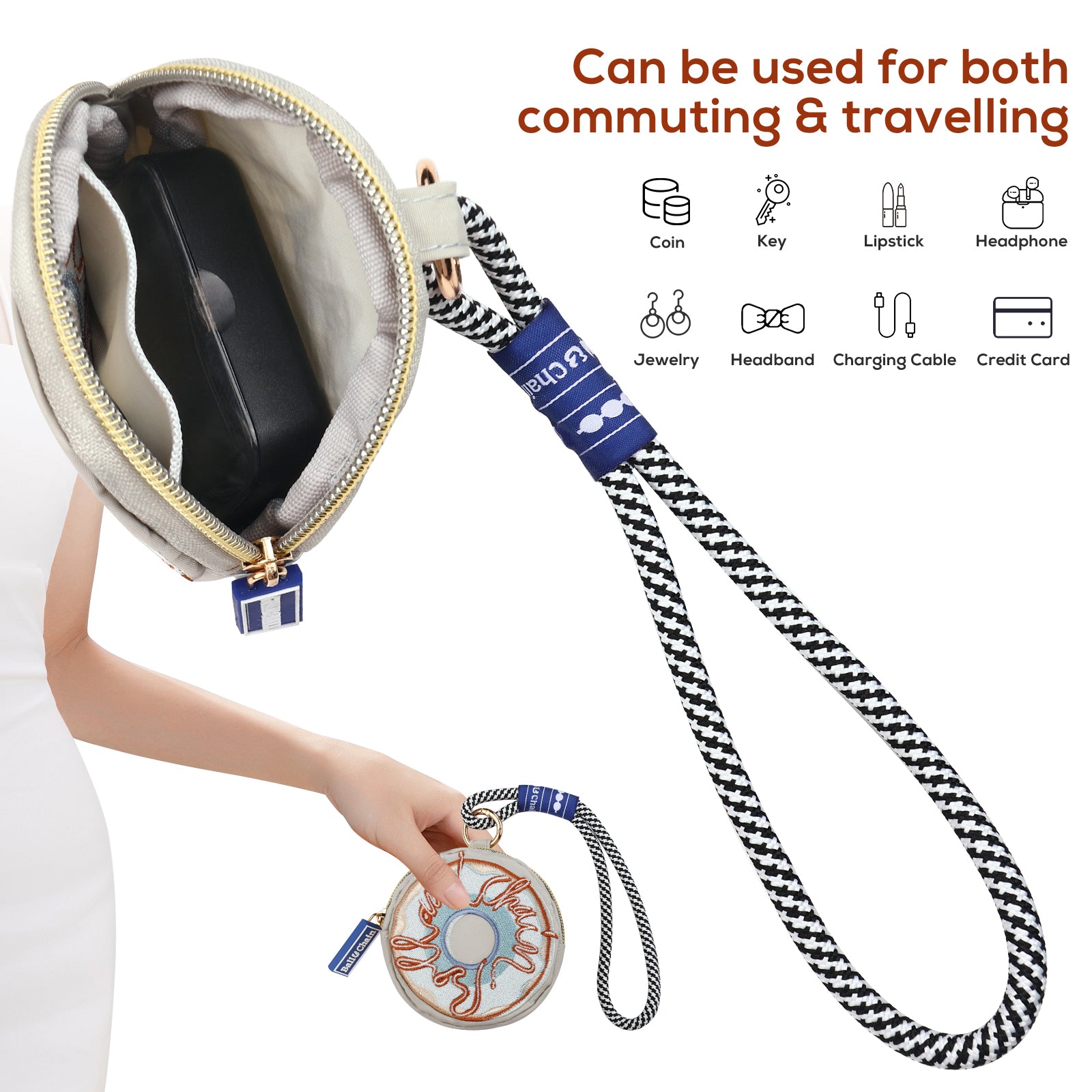Ball&Chain Zero wallet, exquisite and compact small change storage, essential for travel with zero wallet
