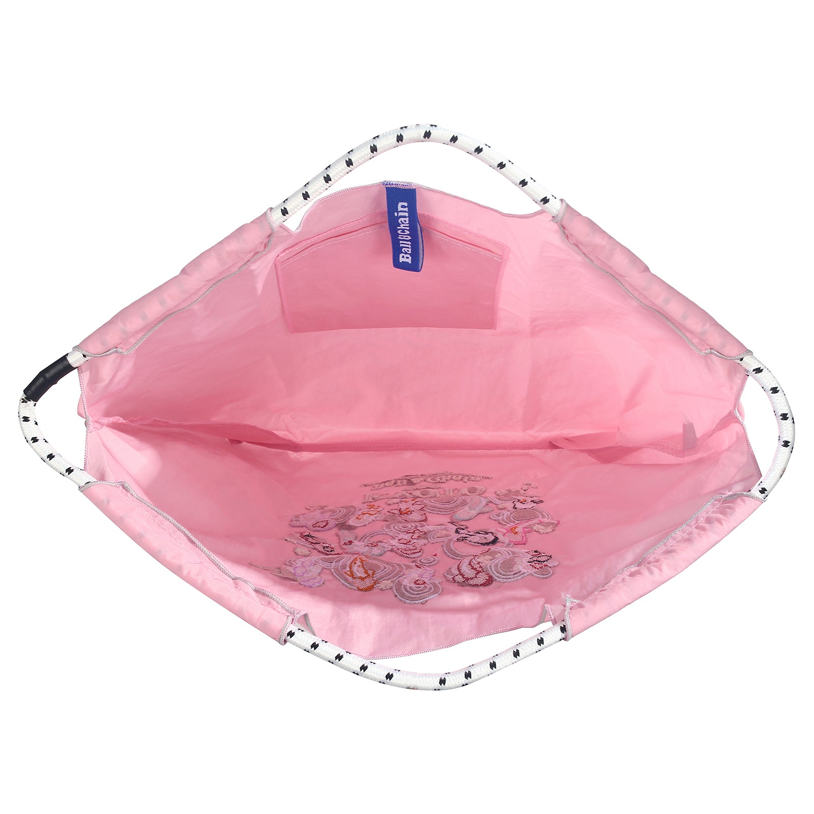Ball&Chain Tote Bag With Embroidery Koi Fish Everything Tote Bag with Compartments（L）