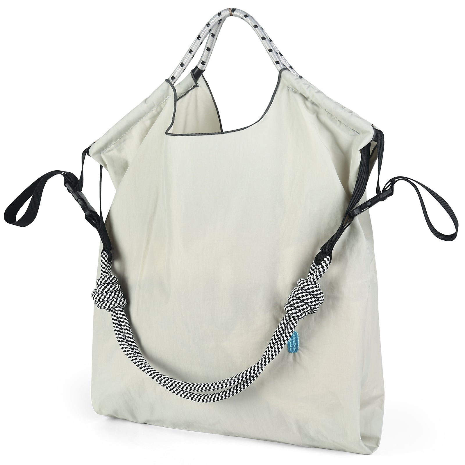 Ball&Chain Stylish Women's Reusable Shopping Bag for Leisure, Travel, and Beach（L）