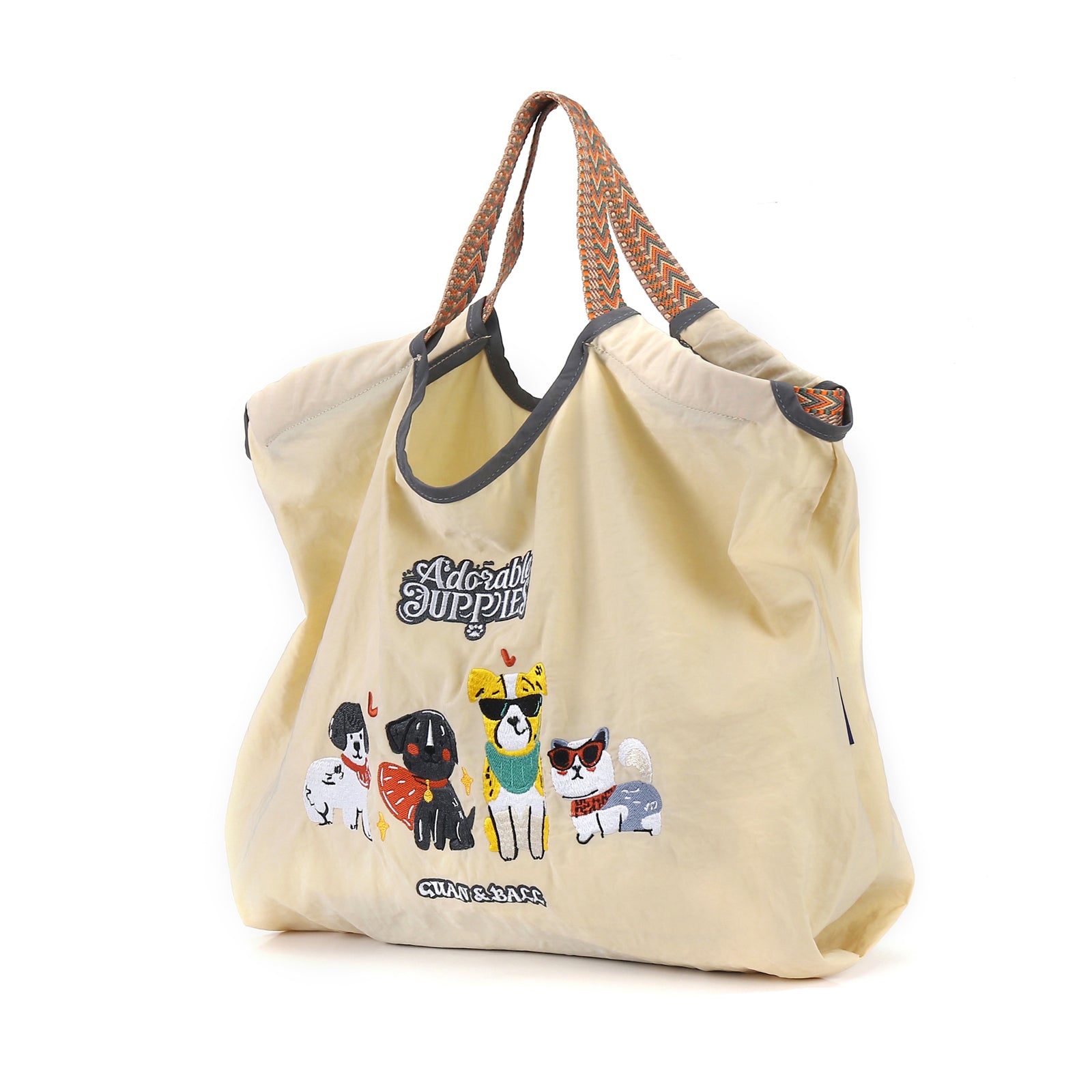 Foldable Tote Bag With Handle Large Shoulder Bag Handbag for Travel, Work，Personalized Present Bag Everything Tote Bag with Compartments