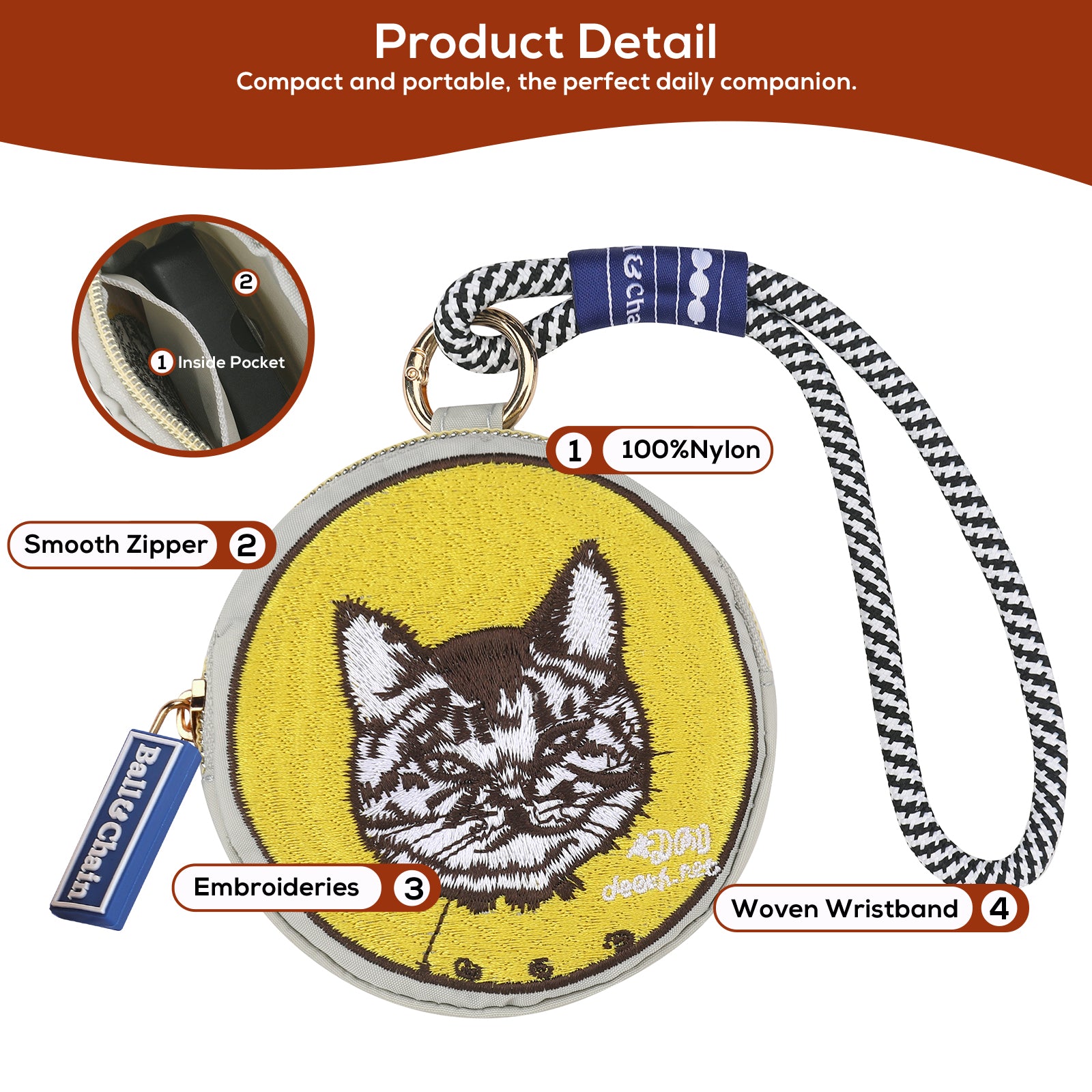 Ball&Chain Coin Purses.exquisite and compact small change storage, essential for travel with zero wallet