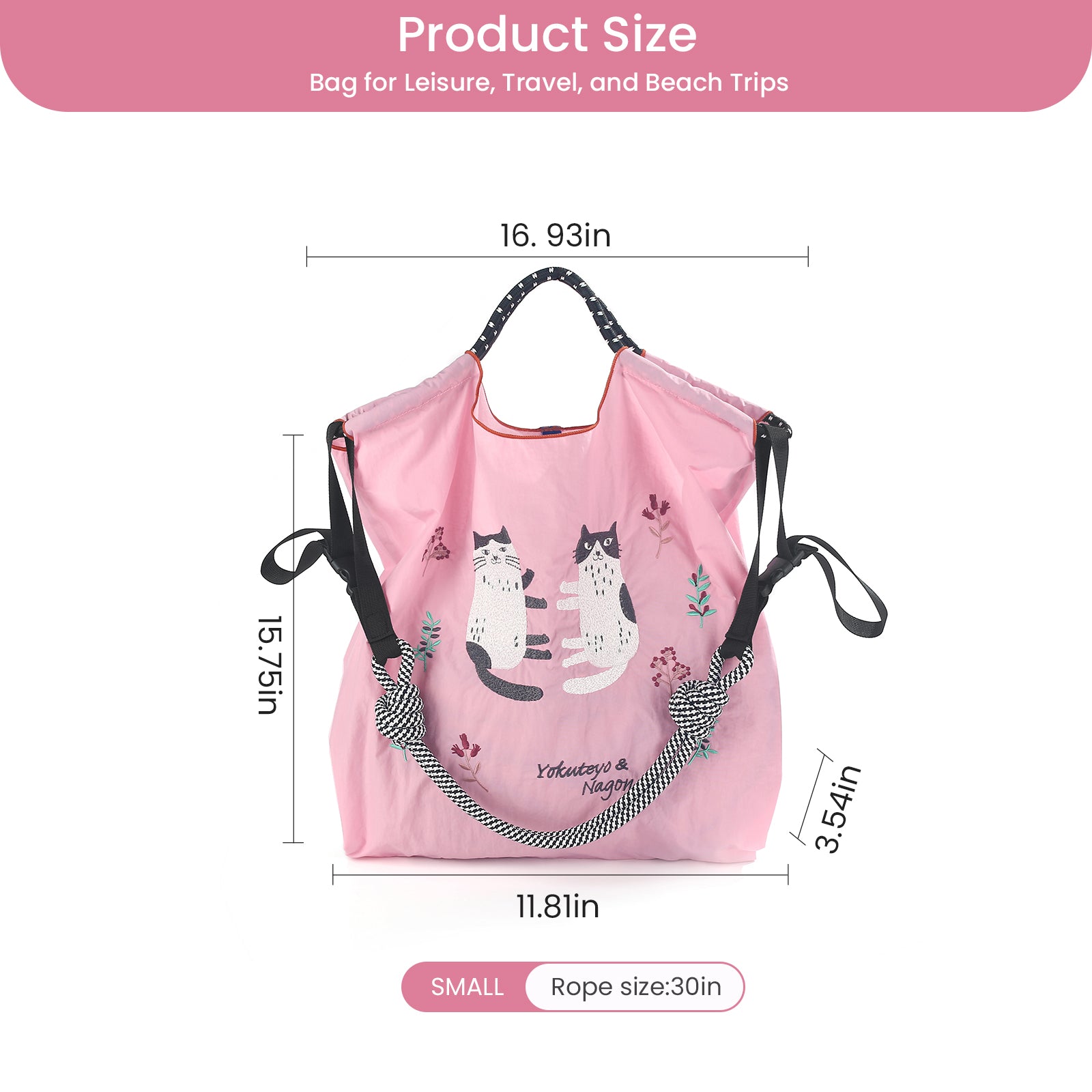 Ball&Chain Tote Bag for Women, Tote Shoulder Bag Beach Bag Shopping Bags(L)