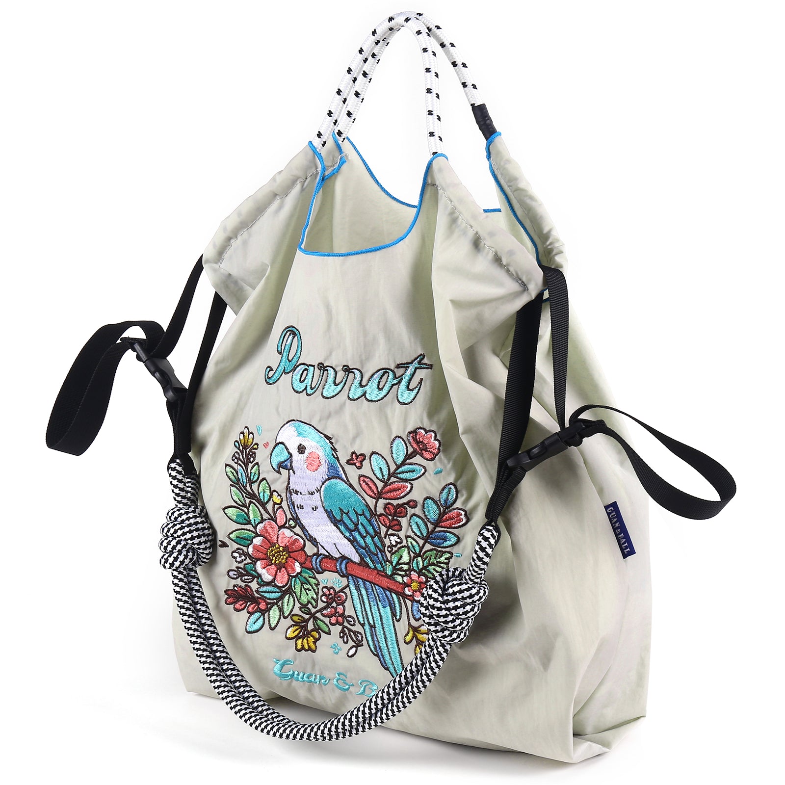 Guan&Ball Nylon Tote Bag for Women，Nylon Tote Bag,Everyday Bag Handbags for Work Beach Gym