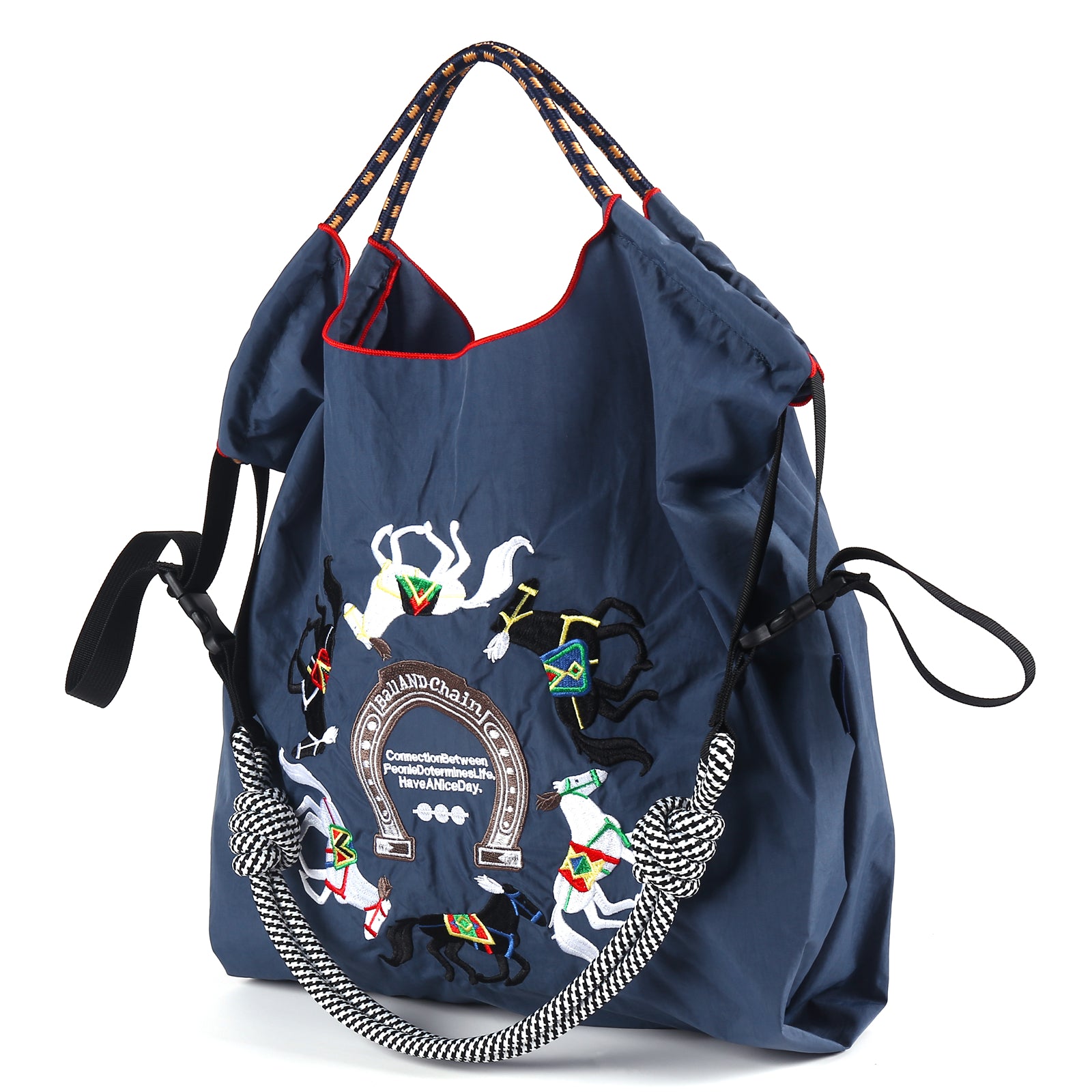 Ball&Chain Stylish Women's Reusable Shopping Bag for Leisure, Travel, and Beach Trips（M）