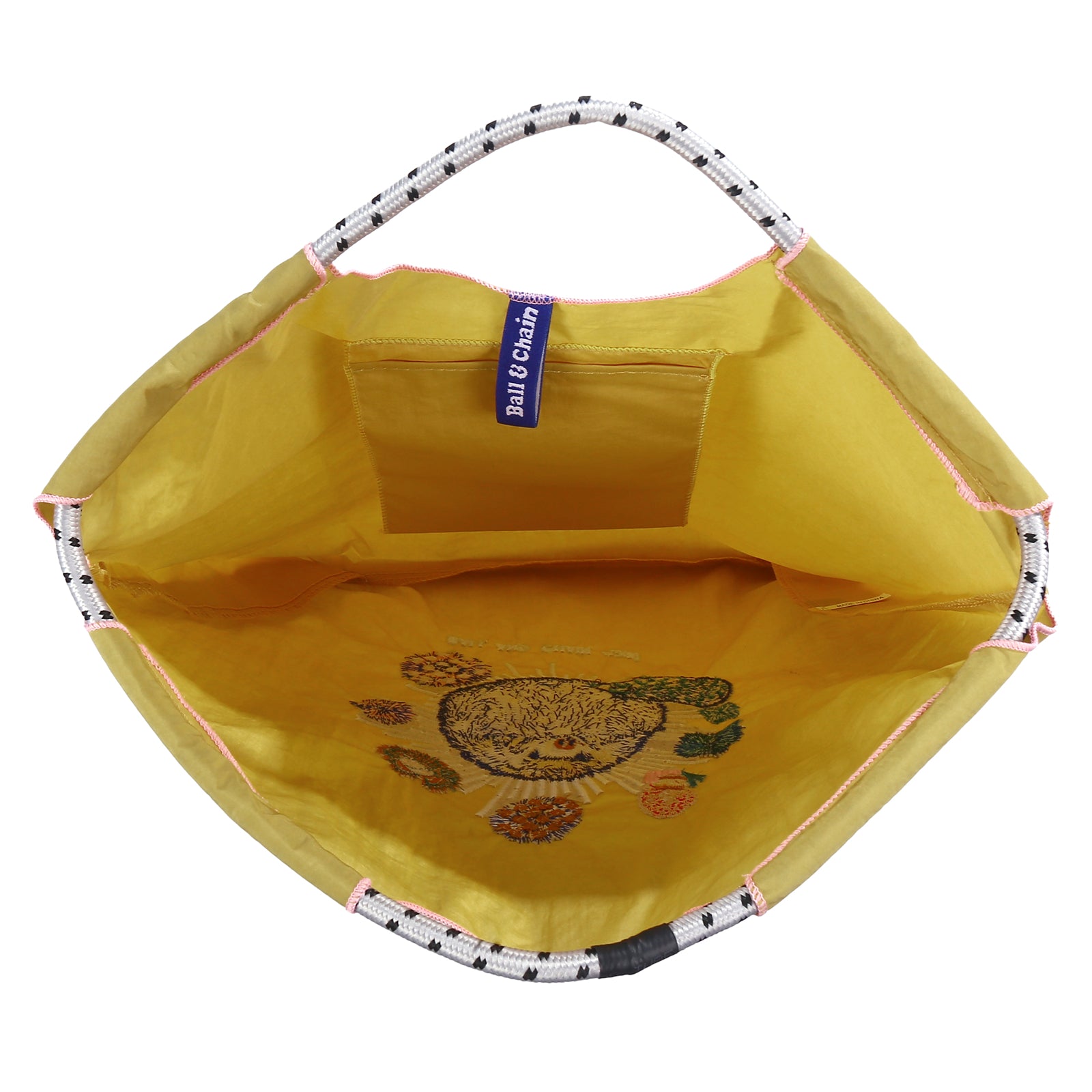 Ball&Chain Nylon Tote Bag for Women，Nylon Tote Bag,Everyday Bag Handbags for Work Beach Gym(L)