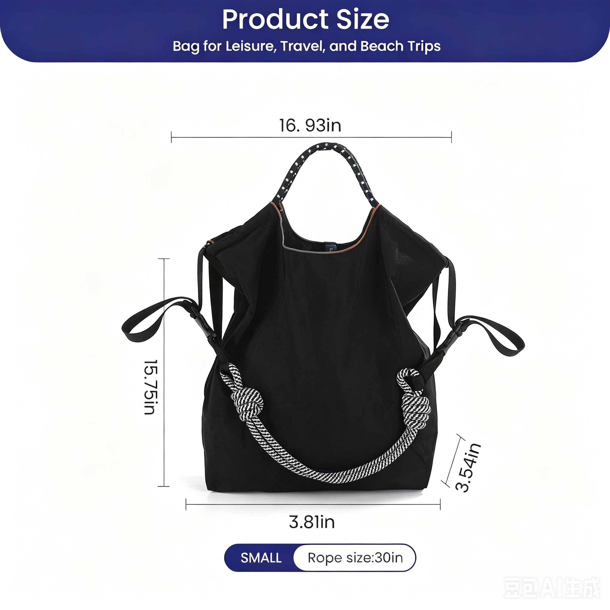 Paris Eiffel Tower Embroidery Large Capacity Tote Bag, Lightweight Foldable Nylon Shoulder Bag, Cute Paris Travel Shopping Handbag